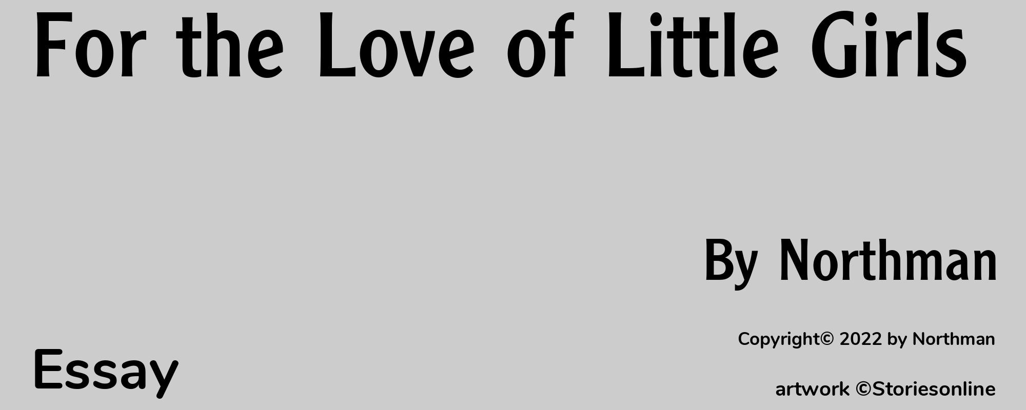 For the Love of Little Girls - Cover