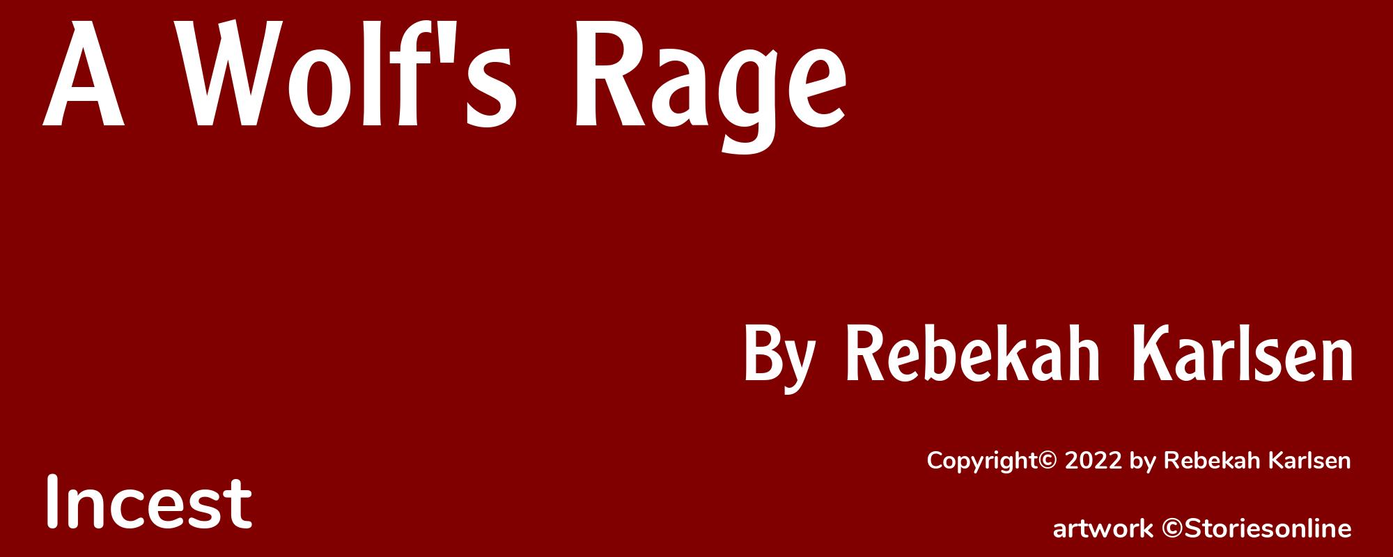 A Wolf's Rage - Cover