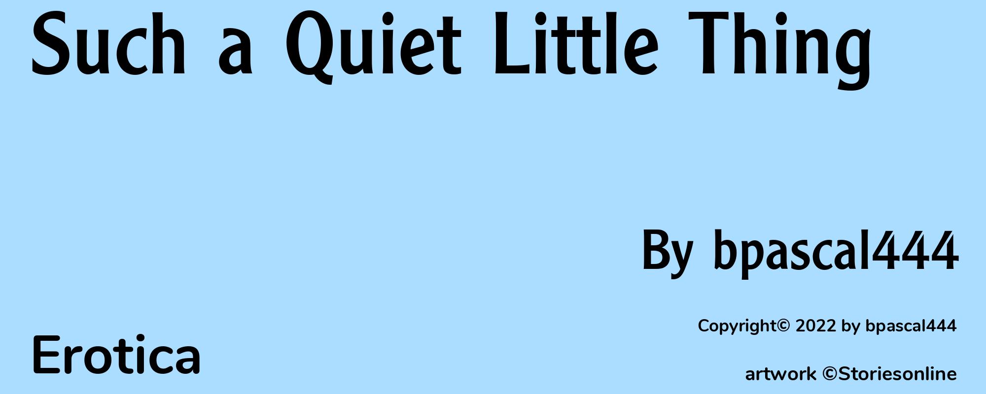 Such a Quiet Little Thing - Cover