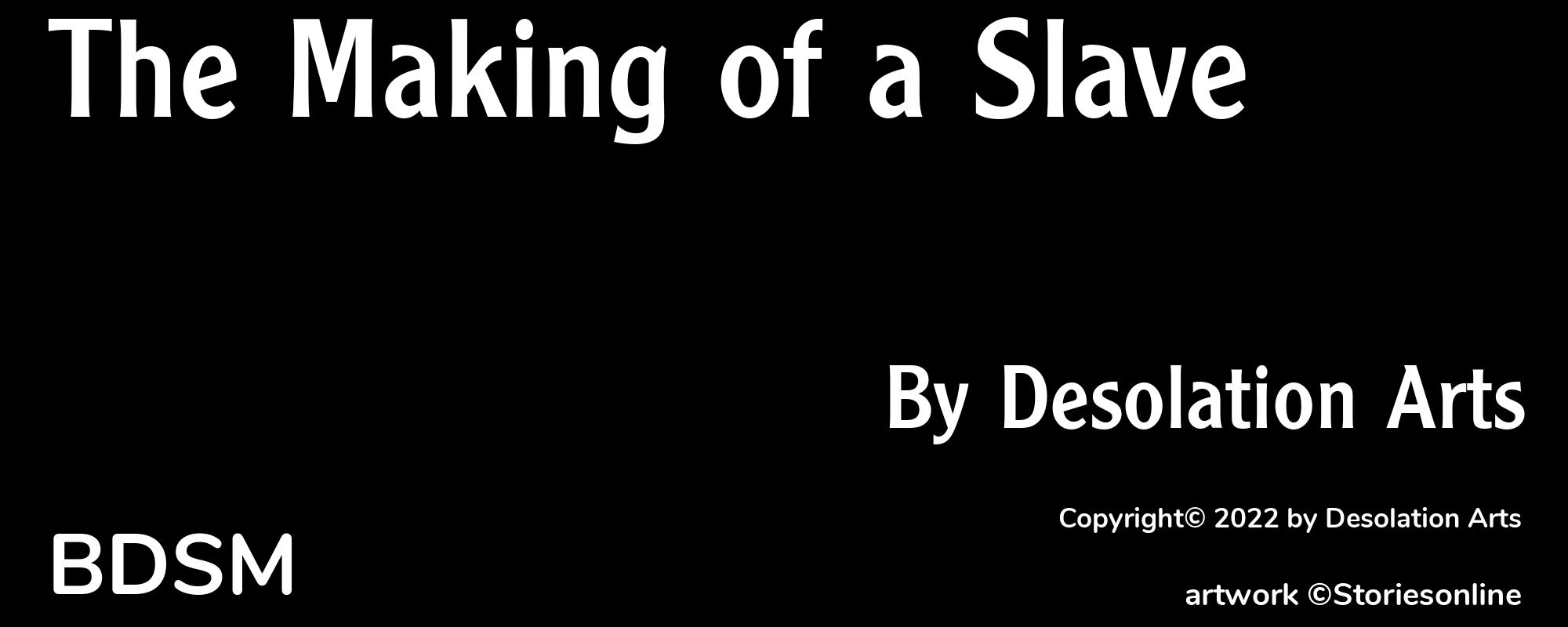 The Making of a Slave - Cover