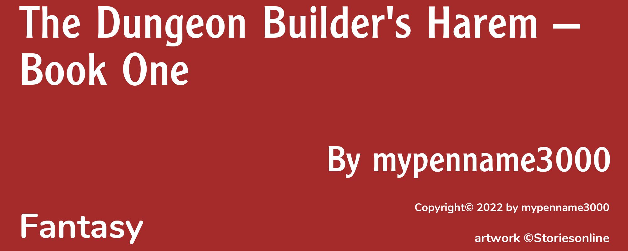 The Dungeon Builder's Harem — Book One - Cover