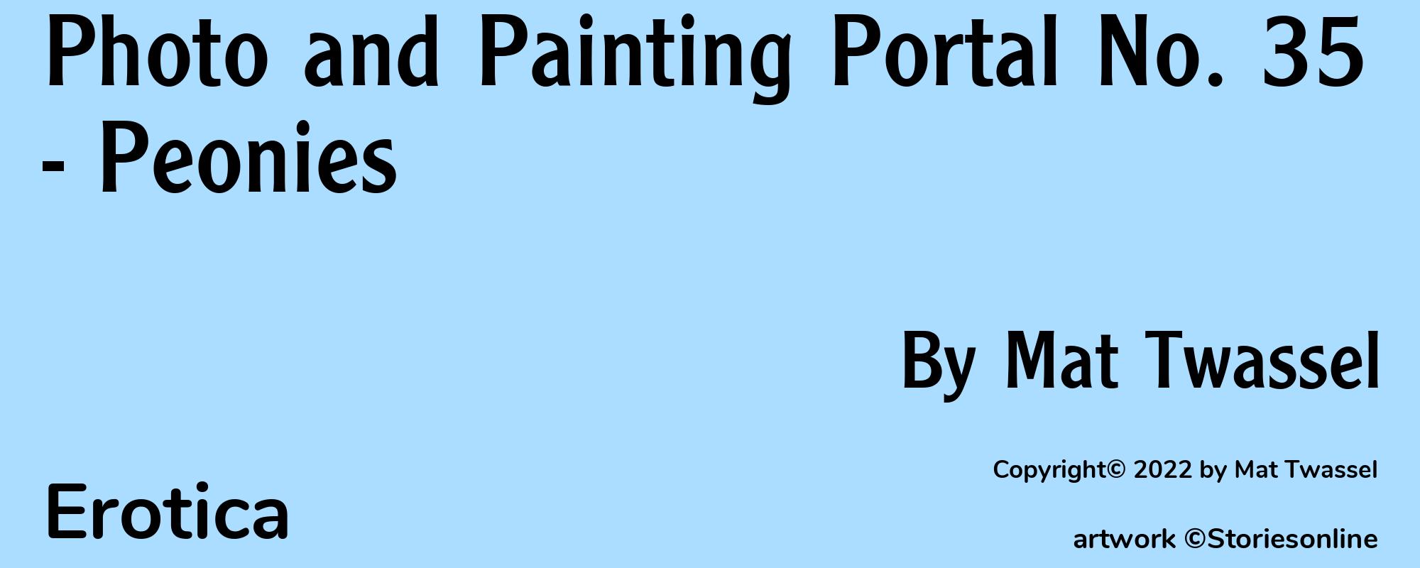 Photo and Painting Portal No. 35 - Peonies - Cover