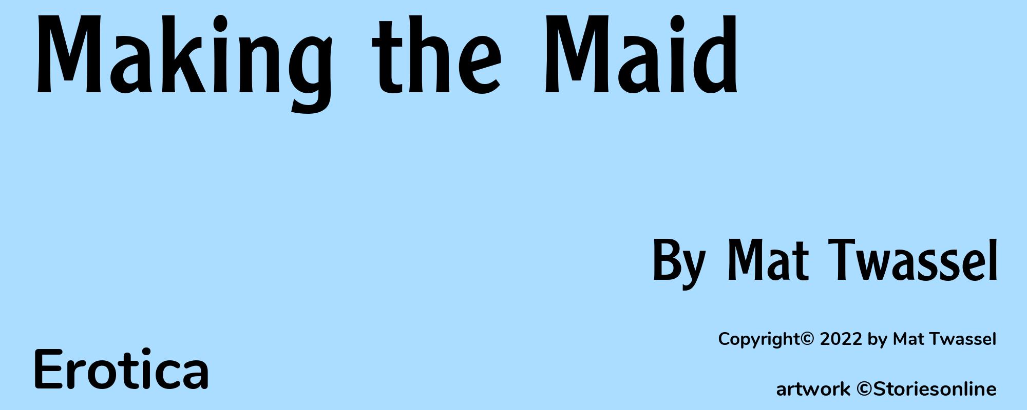 Making the Maid - Cover
