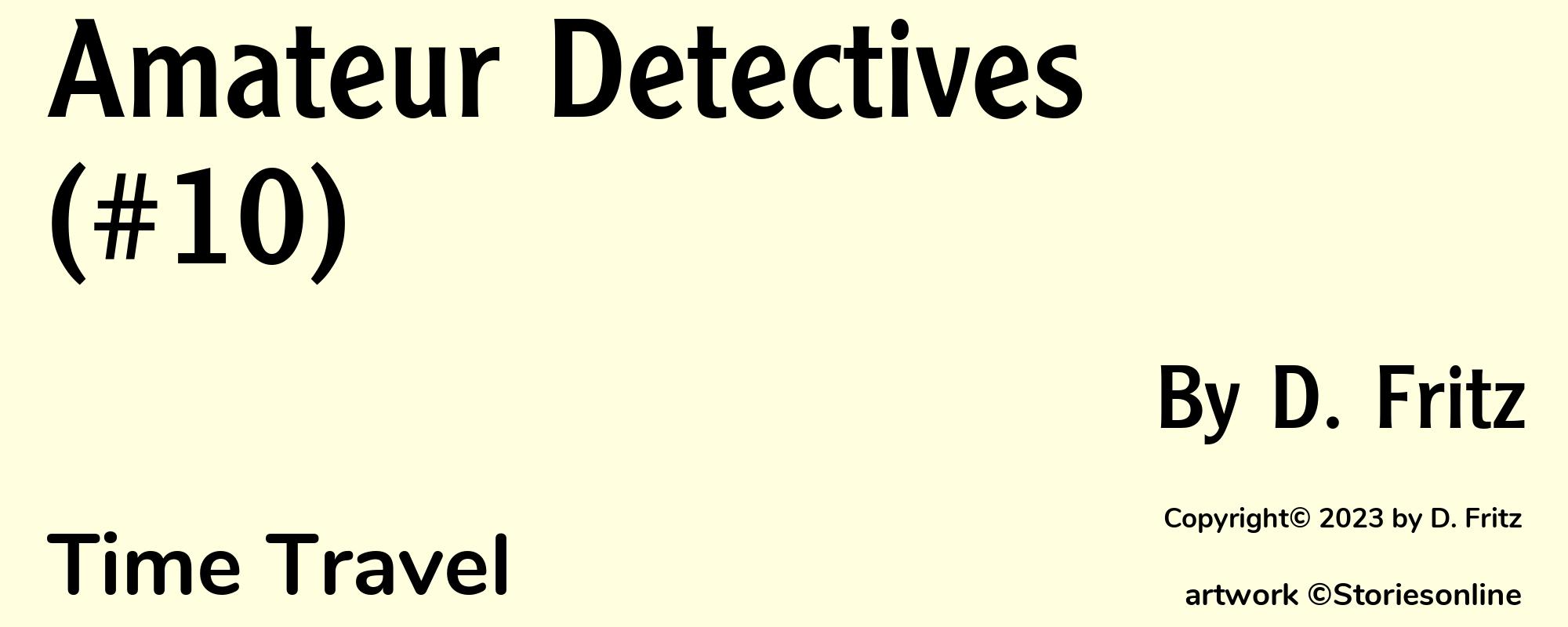 Amateur Detectives (#10) - Cover