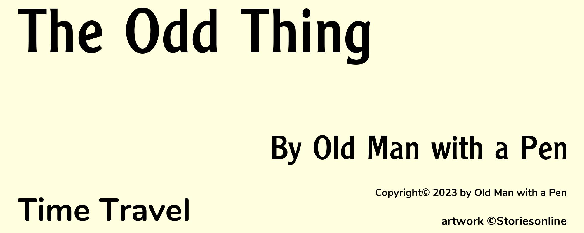 The Odd Thing - Cover