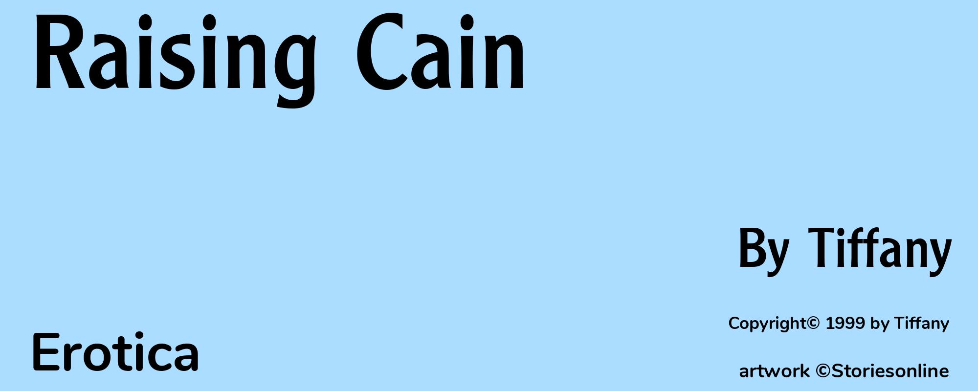 Raising Cain - Cover