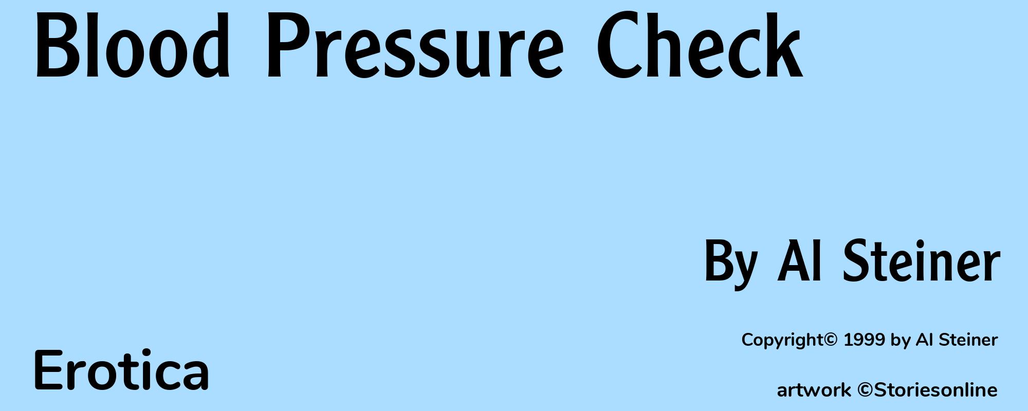 Blood Pressure Check - Cover