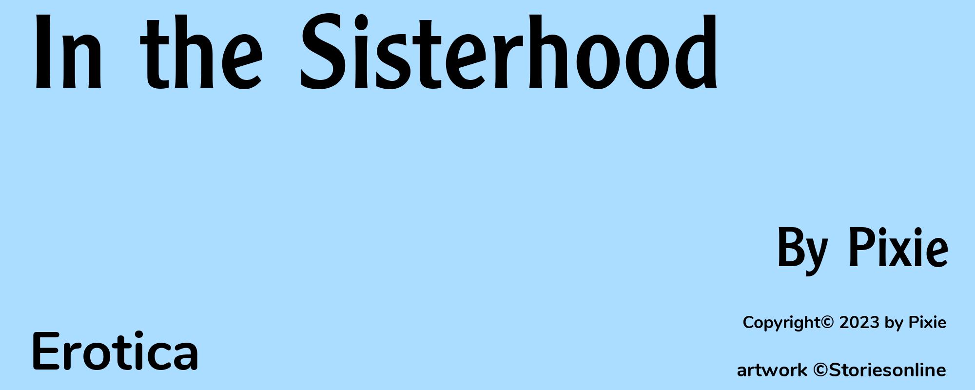 In the Sisterhood - Cover