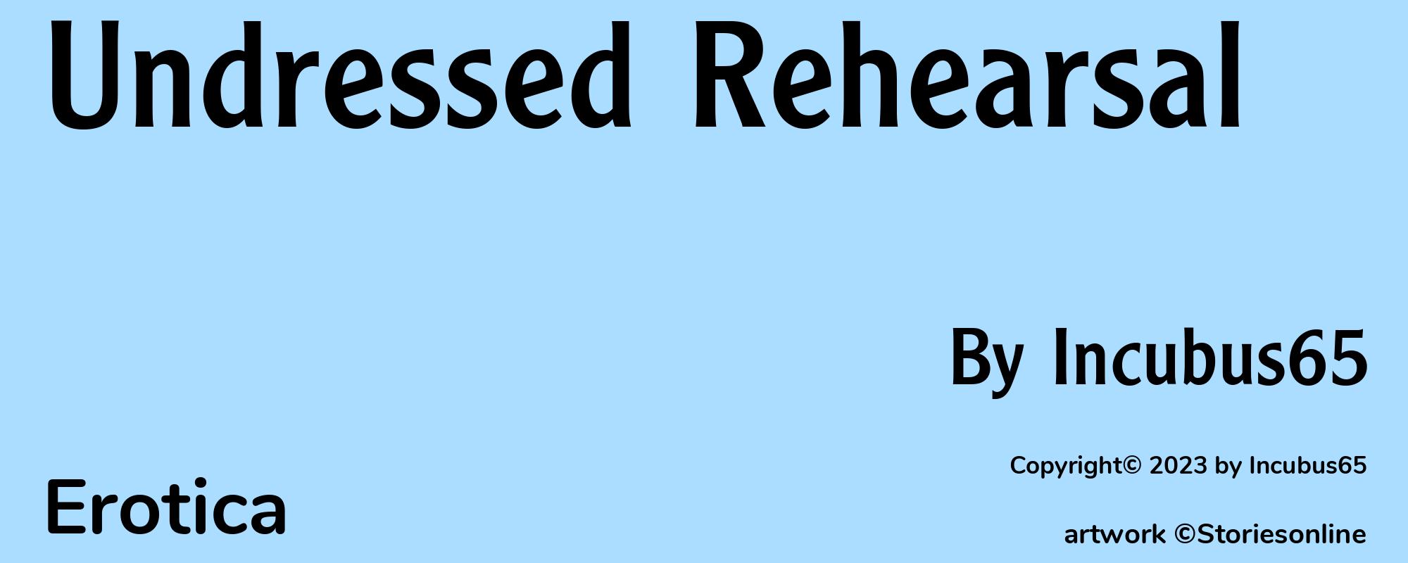 Undressed Rehearsal - Cover
