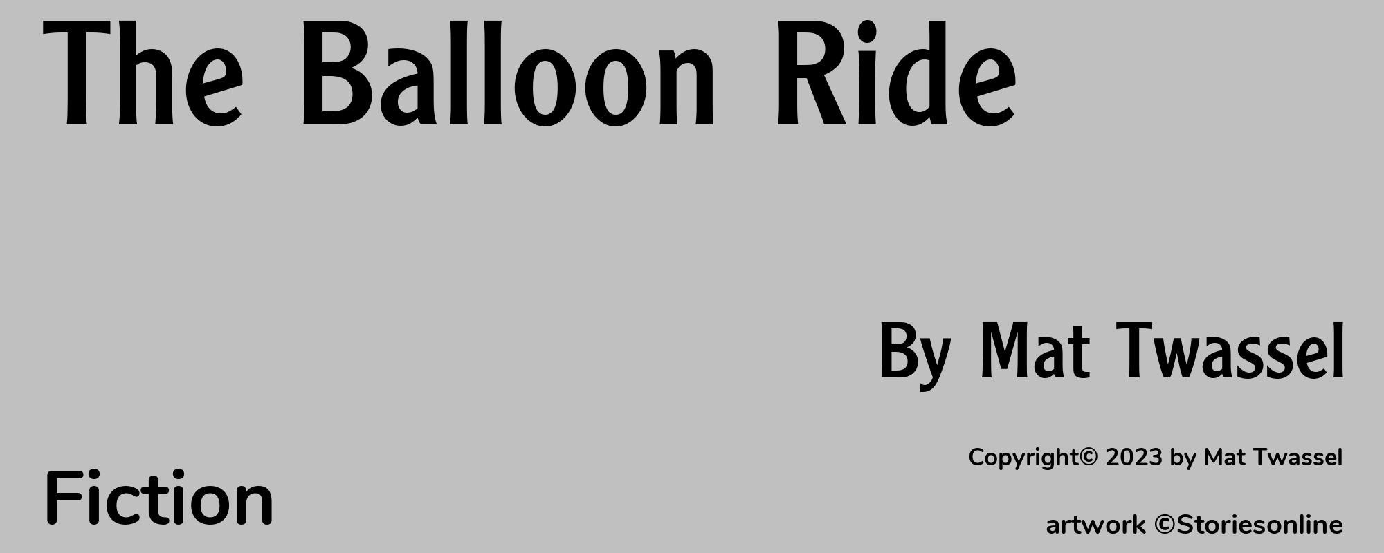 The Balloon Ride - Cover