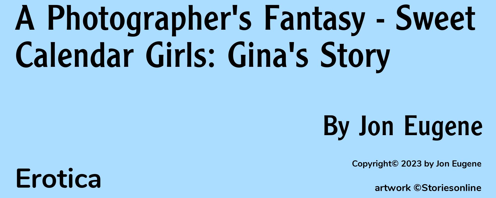 A Photographer's Fantasy - Sweet Calendar Girls: Gina's Story - Cover