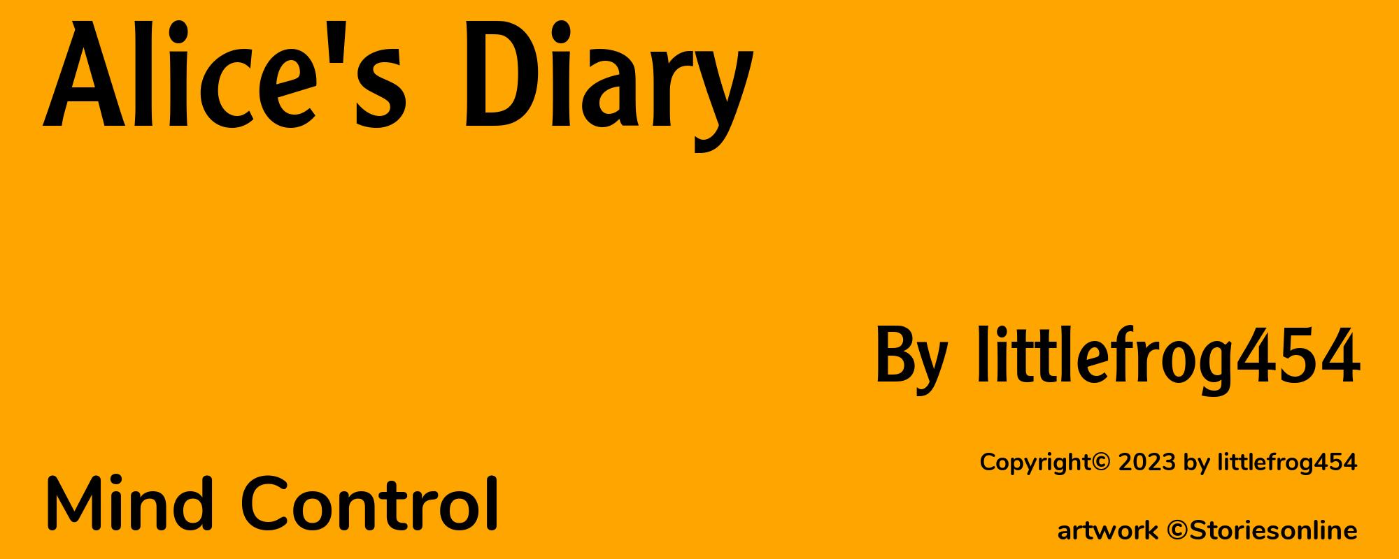 Alice's Diary - Cover
