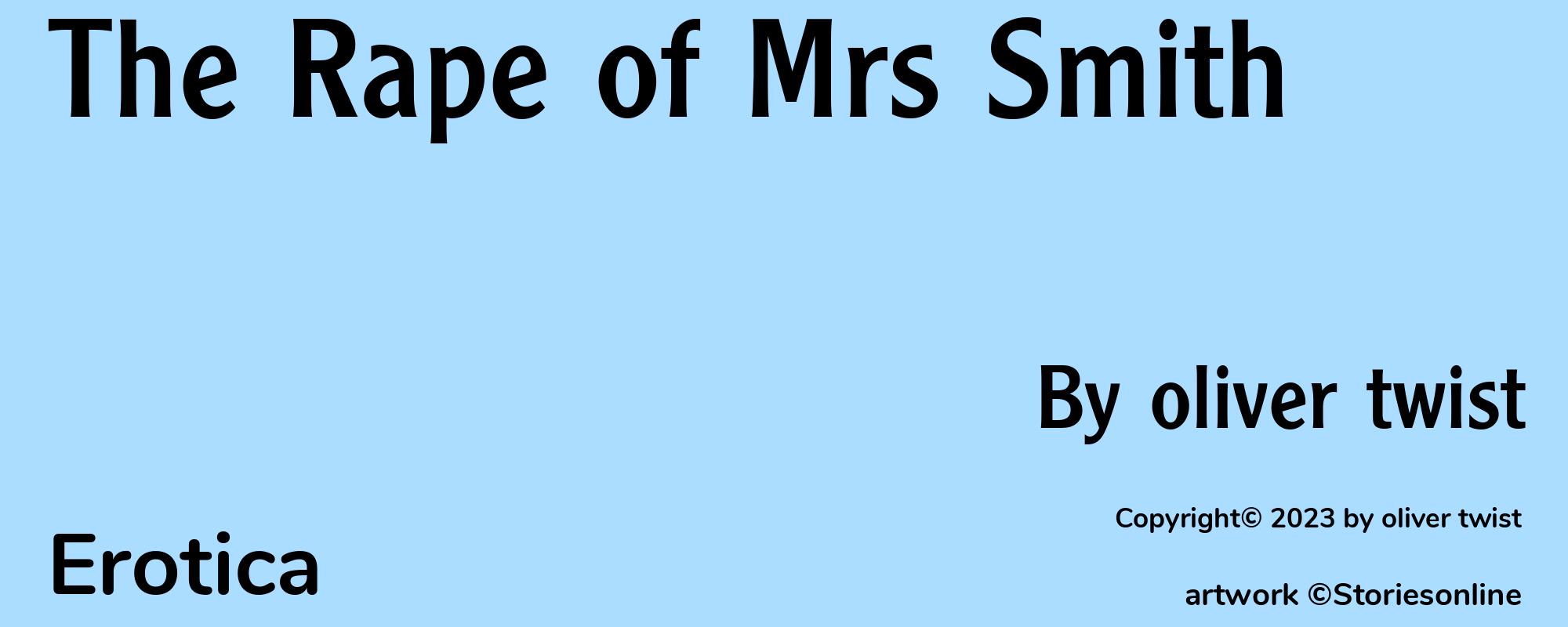 The Rape of Mrs Smith - Cover