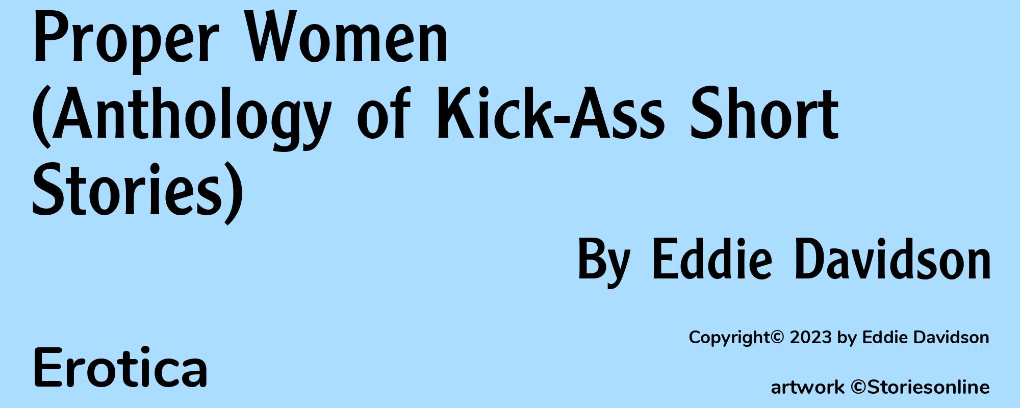 Proper Women (Anthology of Kick-Ass Short Stories) - Cover