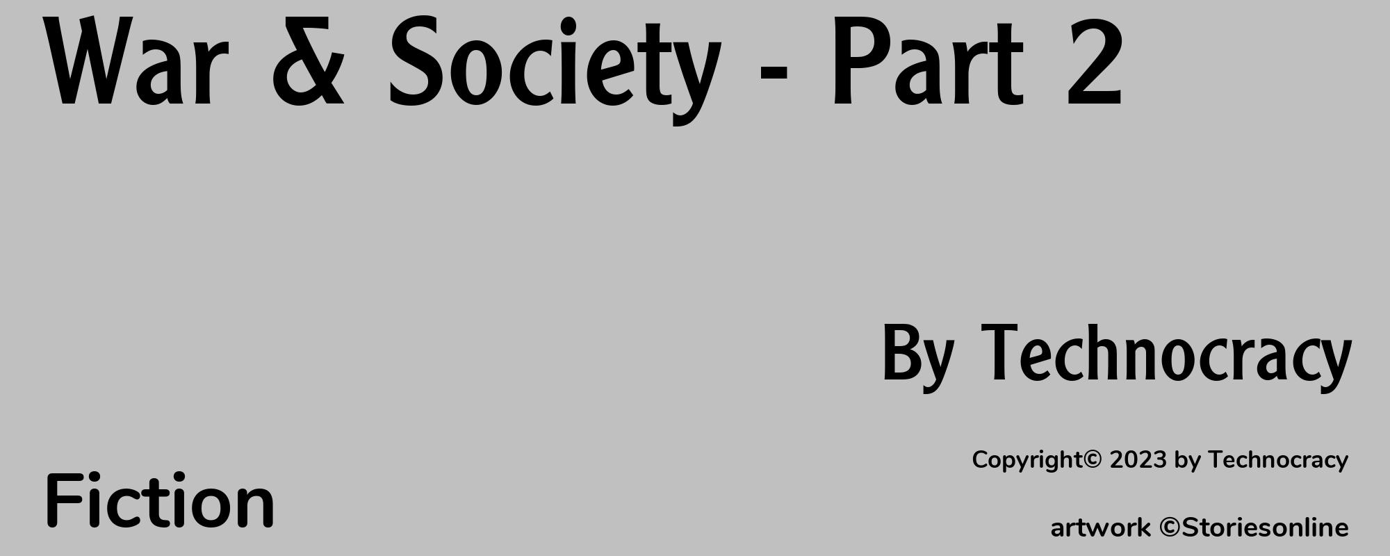 War & Society - Part 2 - Cover