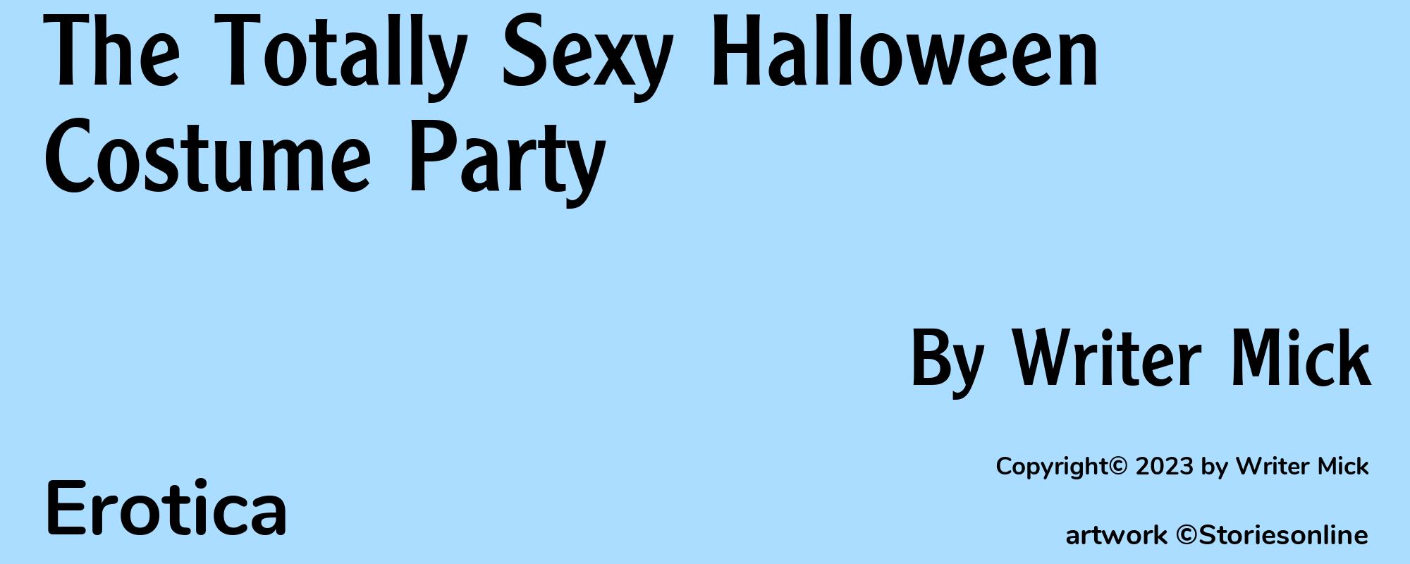 The Totally Sexy Halloween Costume Party - Cover