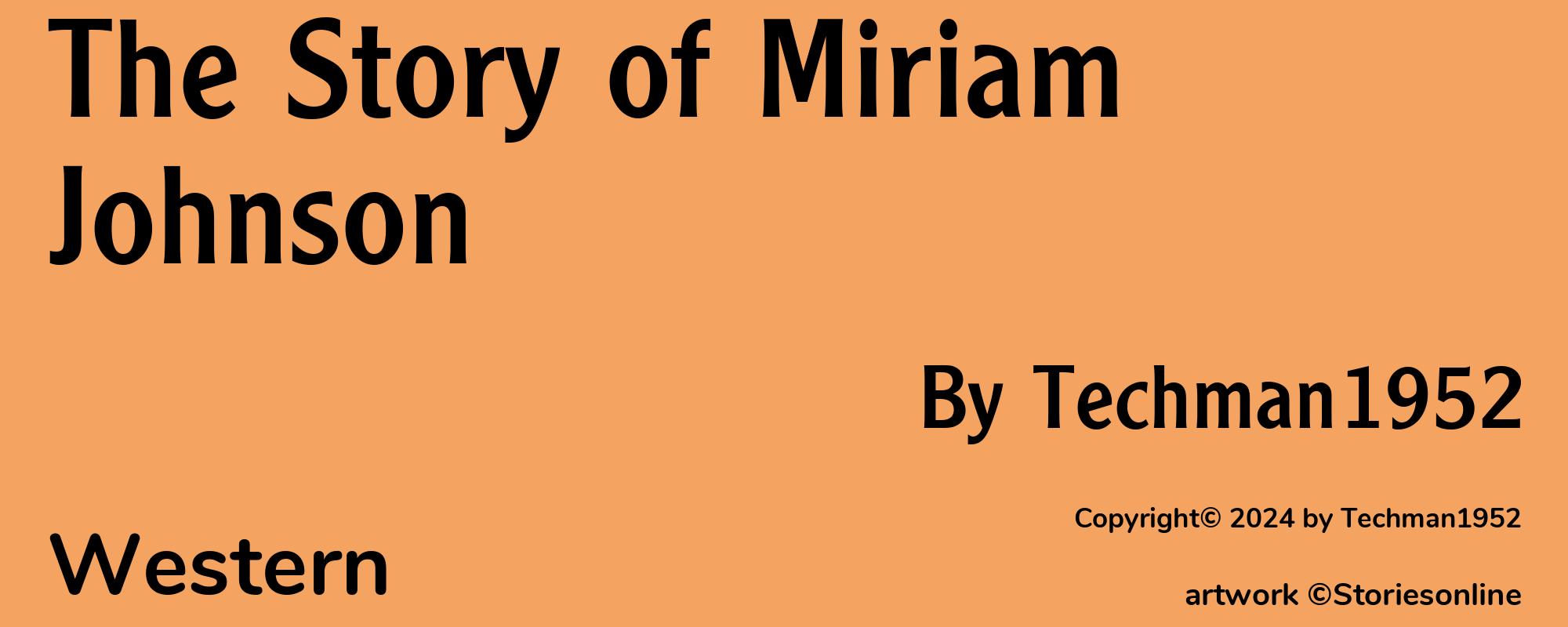 The Story of Miriam Johnson - Cover