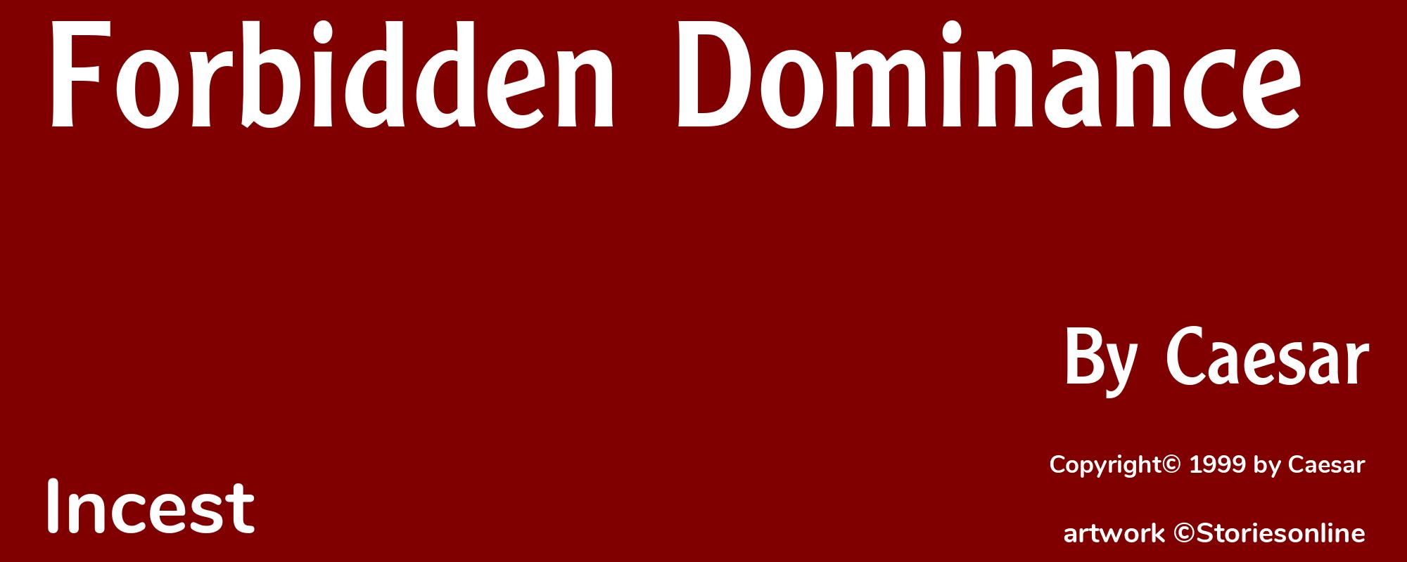 Forbidden Dominance - Cover