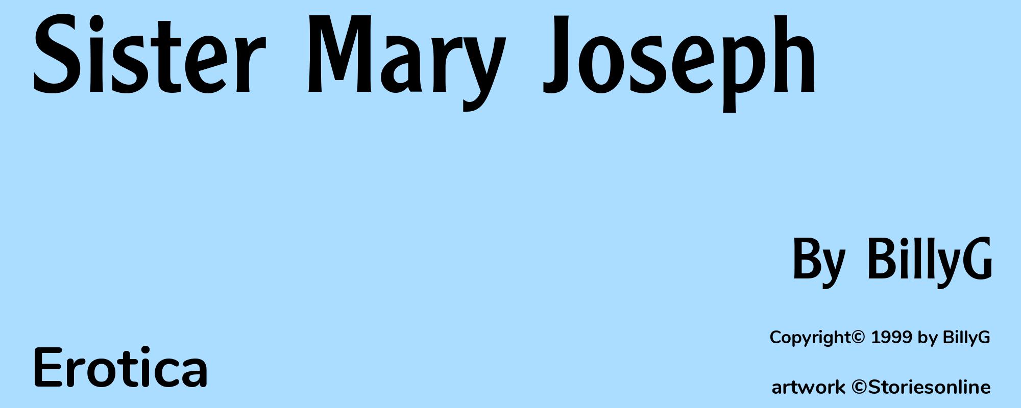 Sister Mary Joseph - Cover