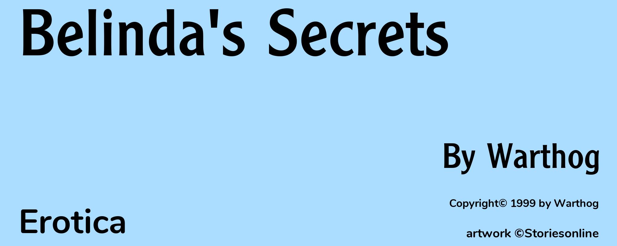 Belinda's Secrets - Cover