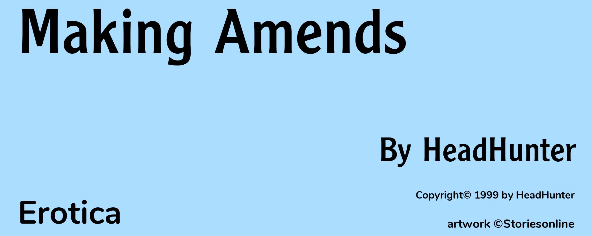 Making Amends - Cover