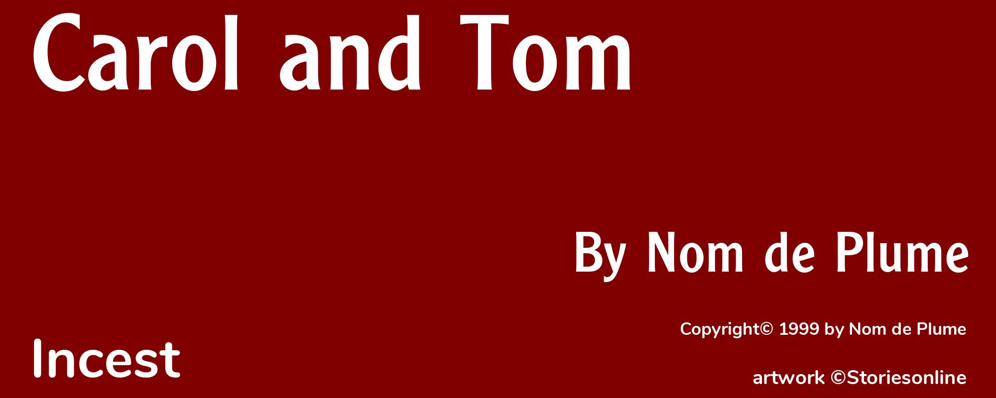 Carol and Tom - Cover