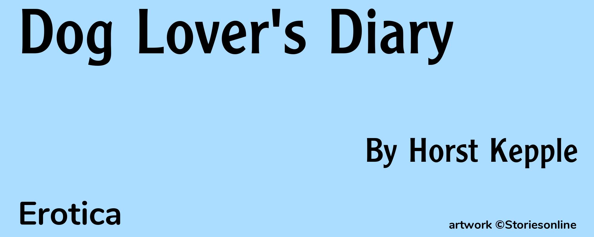 Dog Lover's Diary - Cover