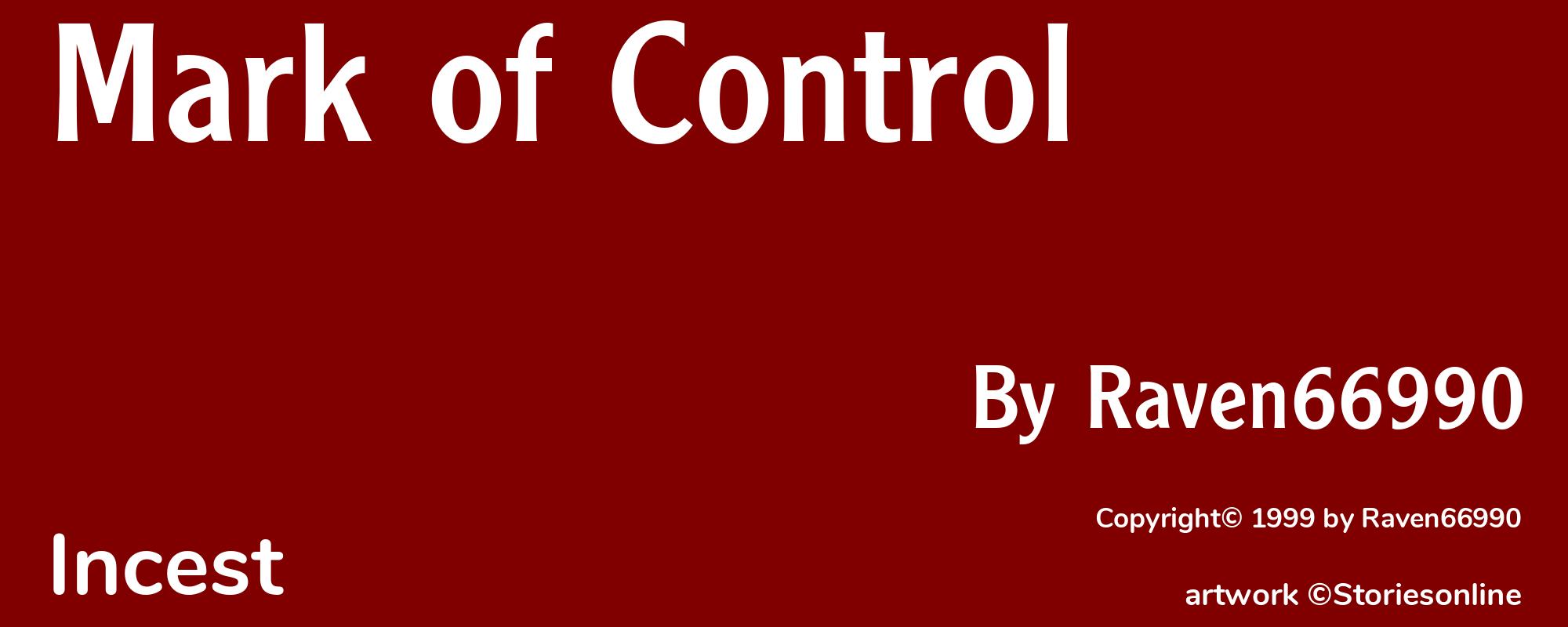 Mark of Control - Cover