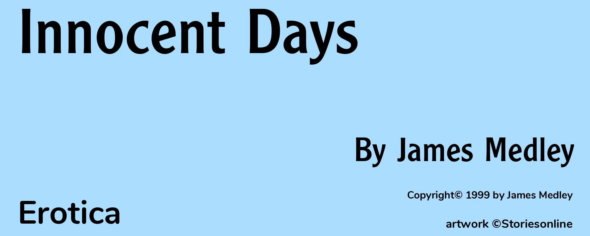 Innocent Days - Cover