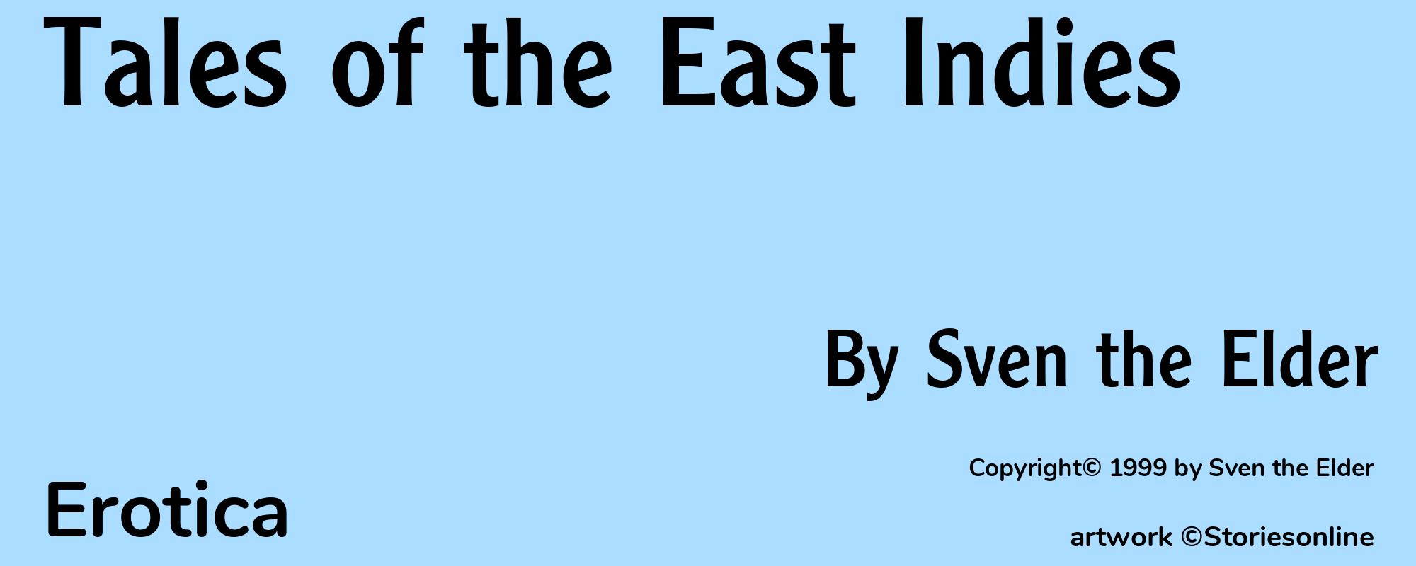 Tales of the East Indies - Cover