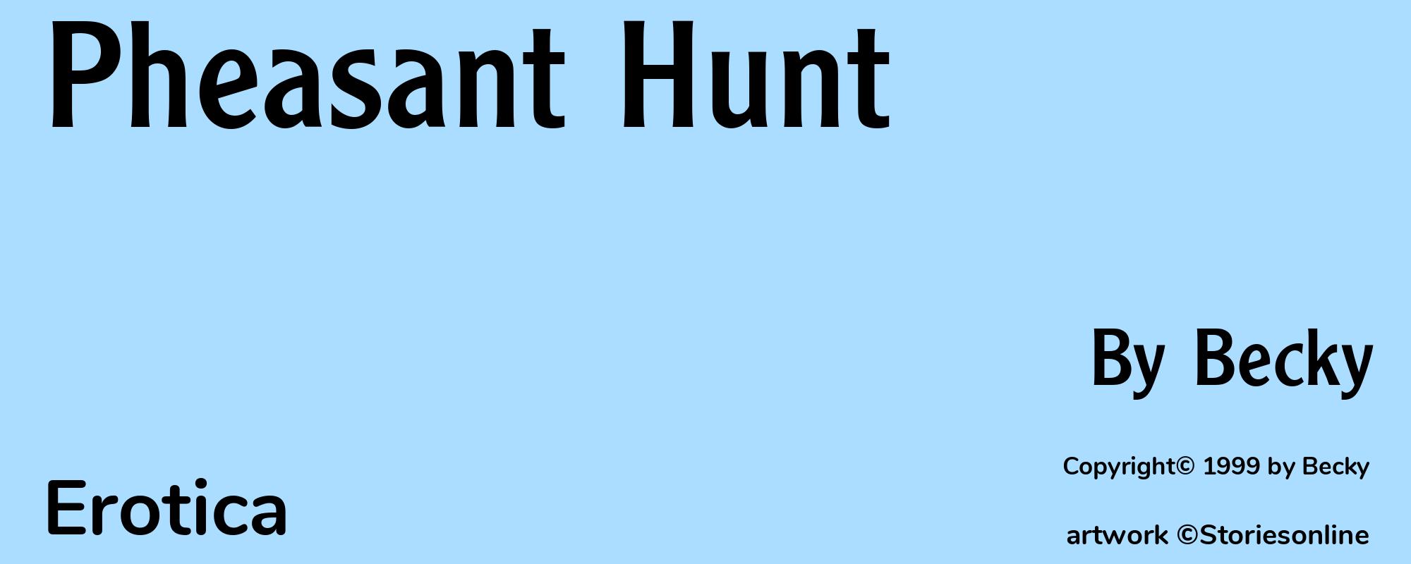 Pheasant Hunt - Cover