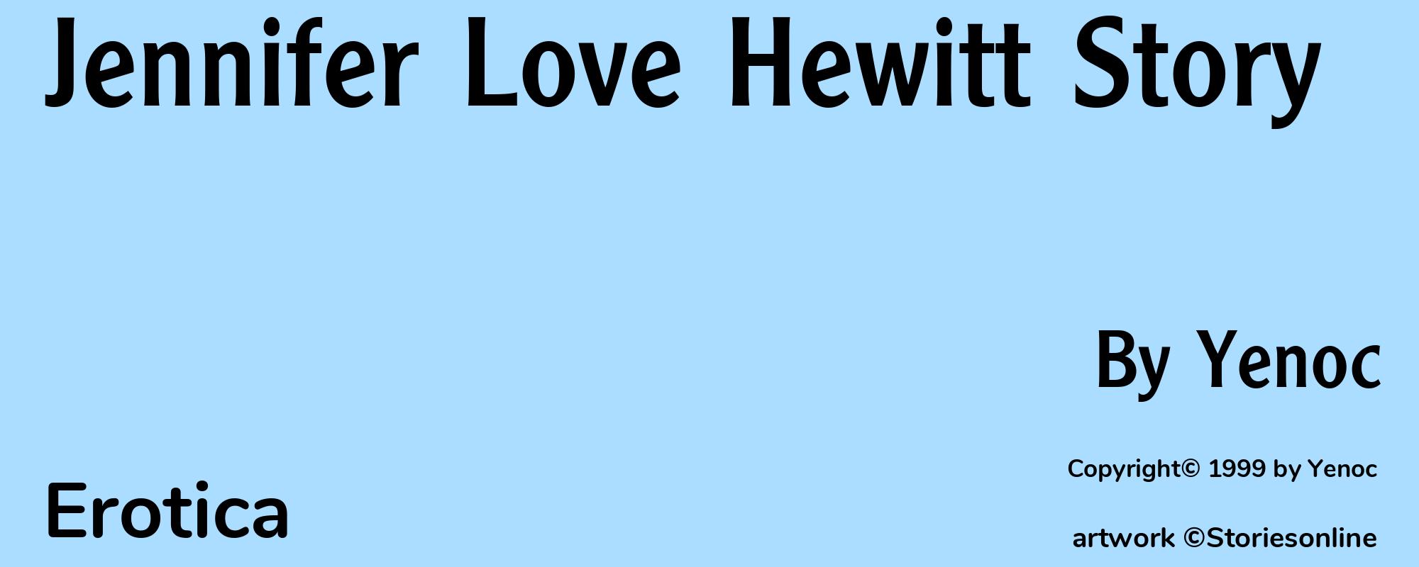 Jennifer Love Hewitt Story - Cover