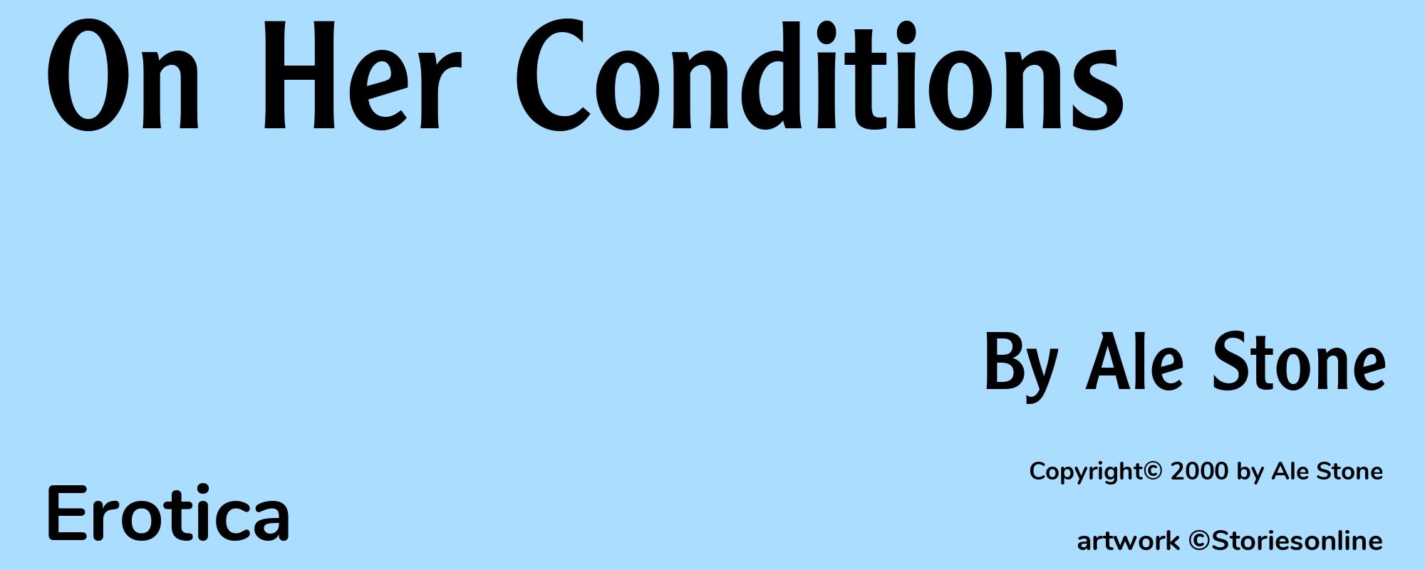 On Her Conditions - Cover