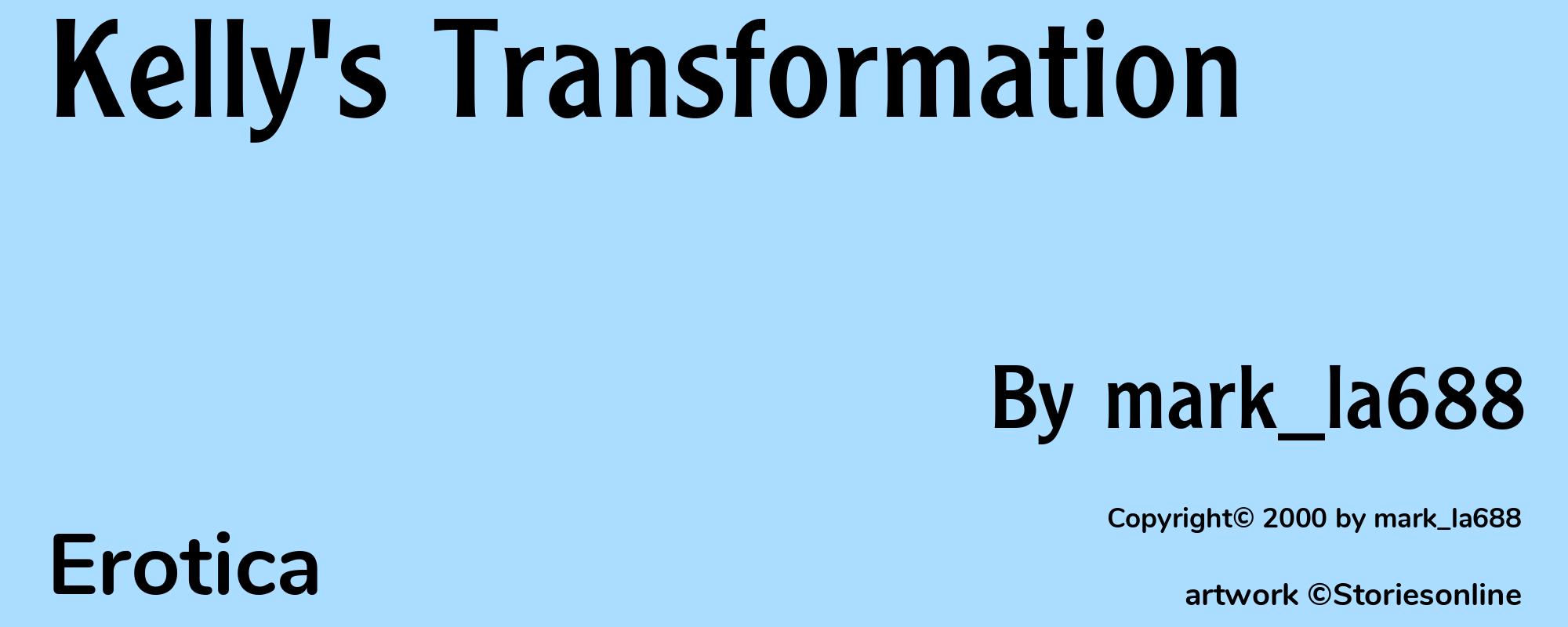 Kelly's Transformation - Cover