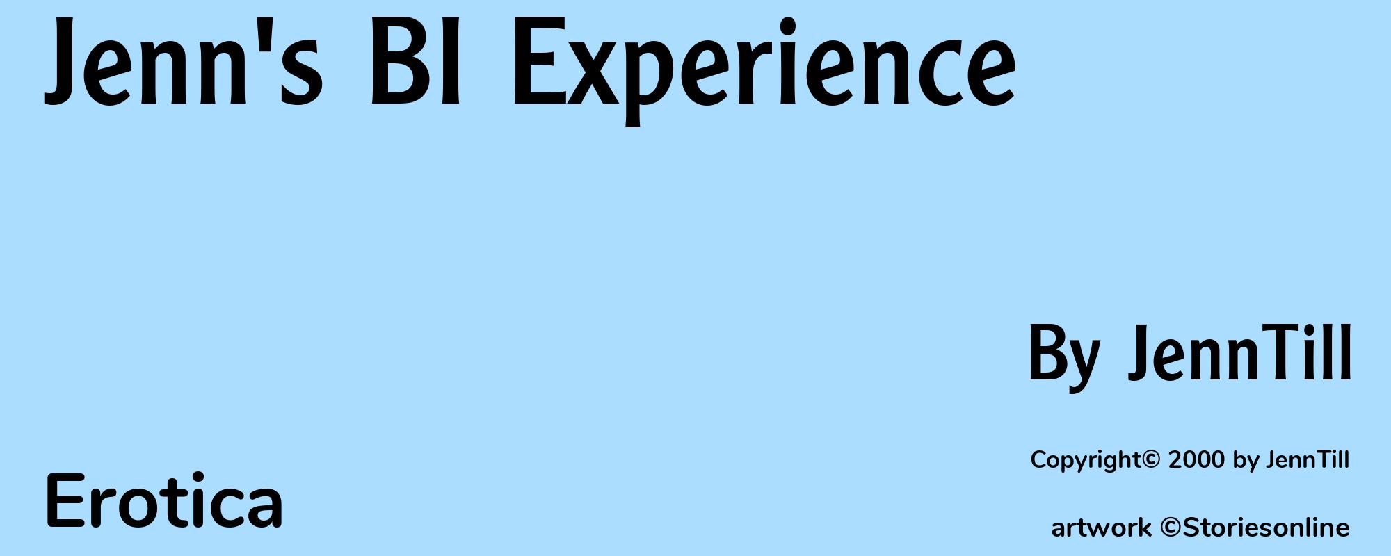 Jenn's BI Experience - Cover
