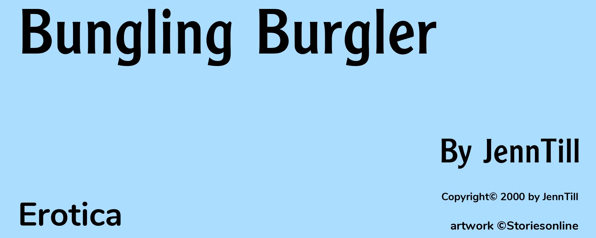 Bungling Burgler - Cover