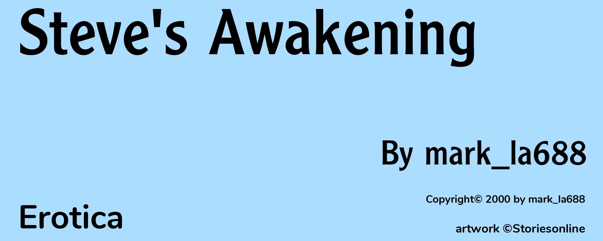 Steve's Awakening - Cover