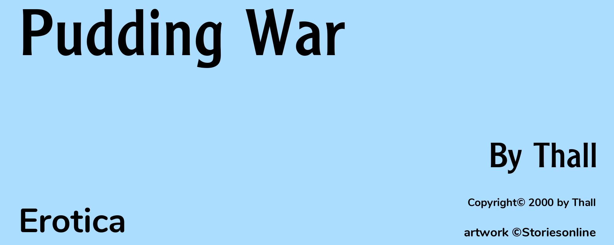 Pudding War - Cover