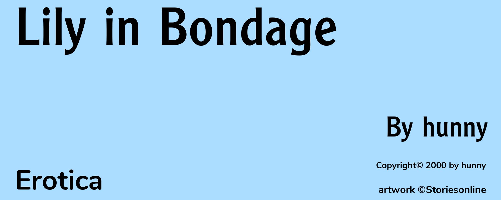 Lily in Bondage - Cover