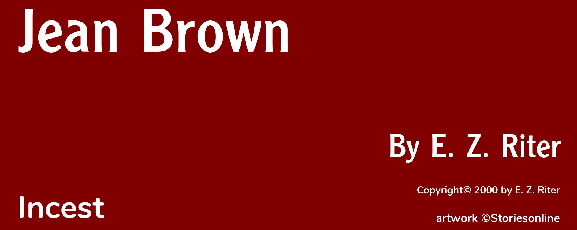 Jean Brown - Cover
