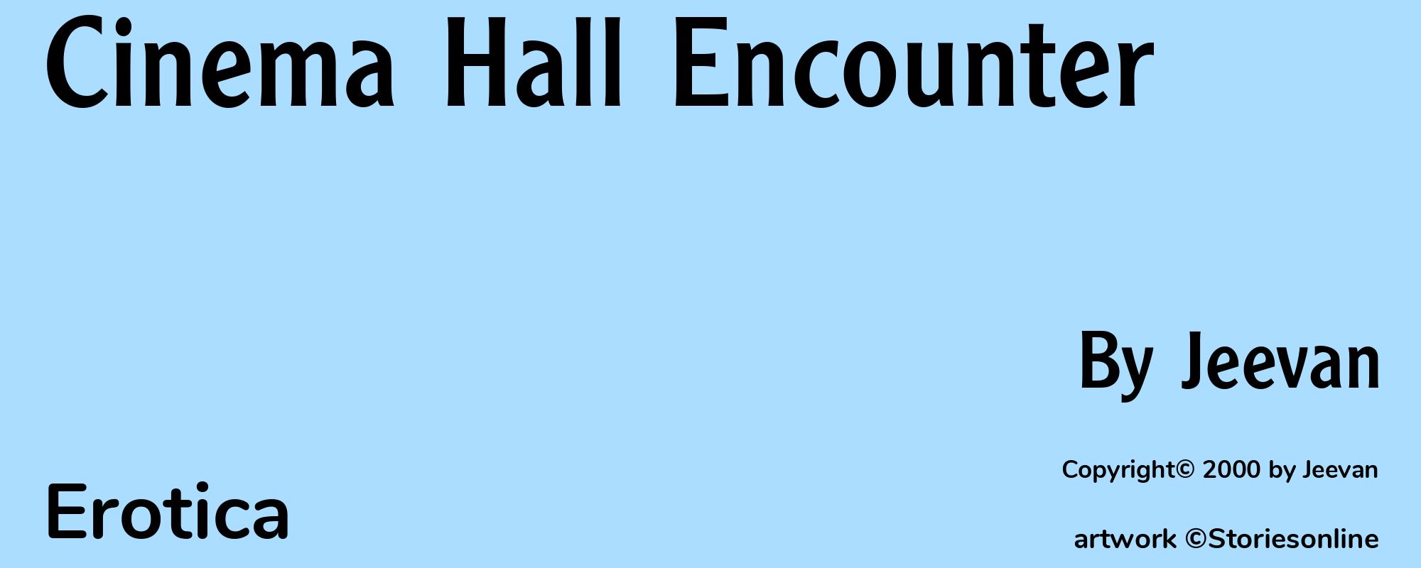 Cinema Hall Encounter - Cover