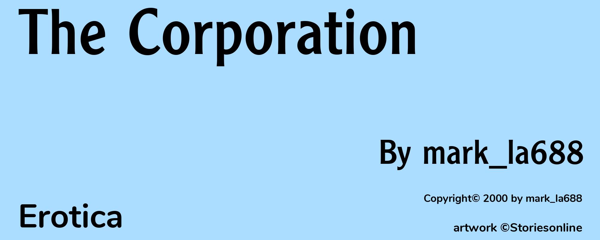 The Corporation - Cover