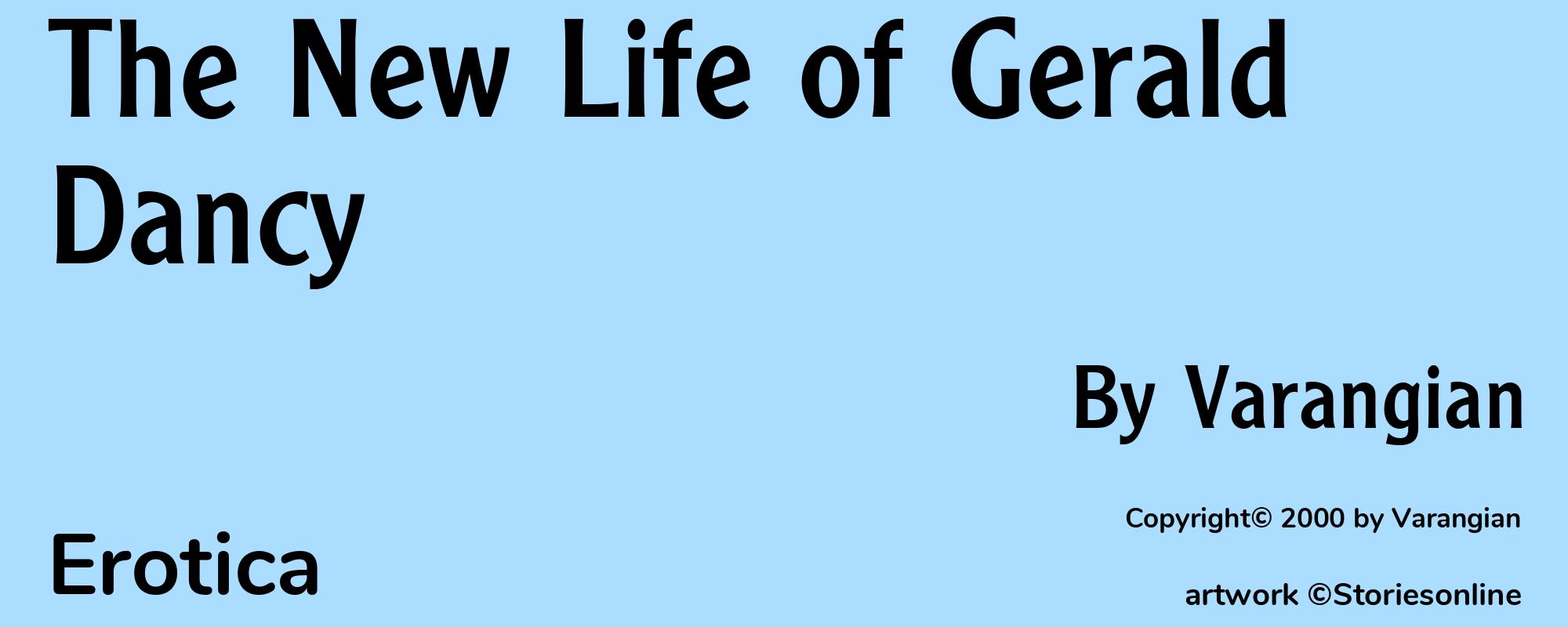The New Life of Gerald Dancy - Cover
