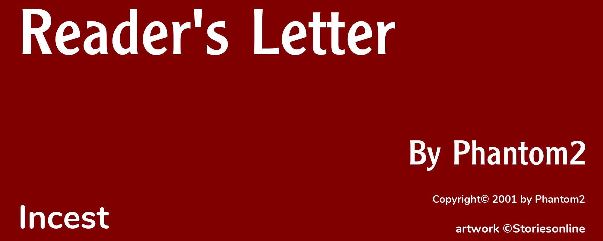 Reader's Letter - Cover