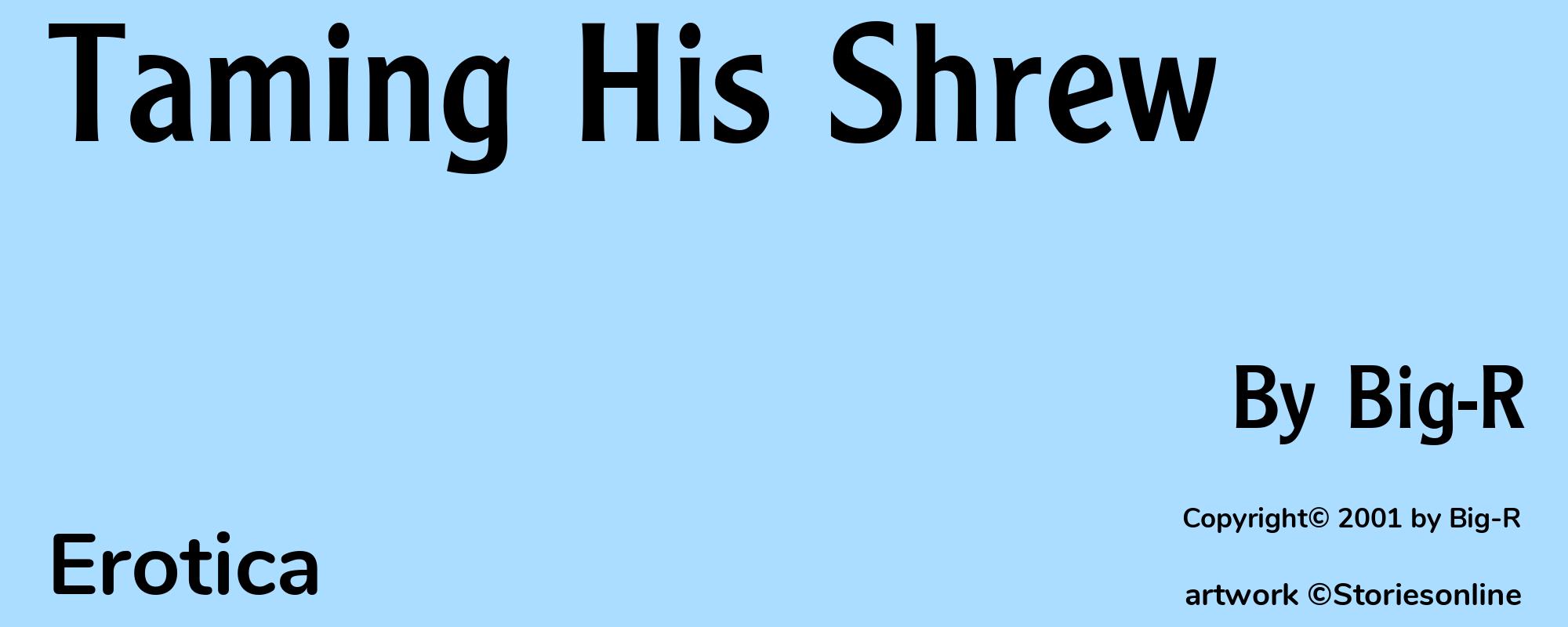 Taming His Shrew - Cover