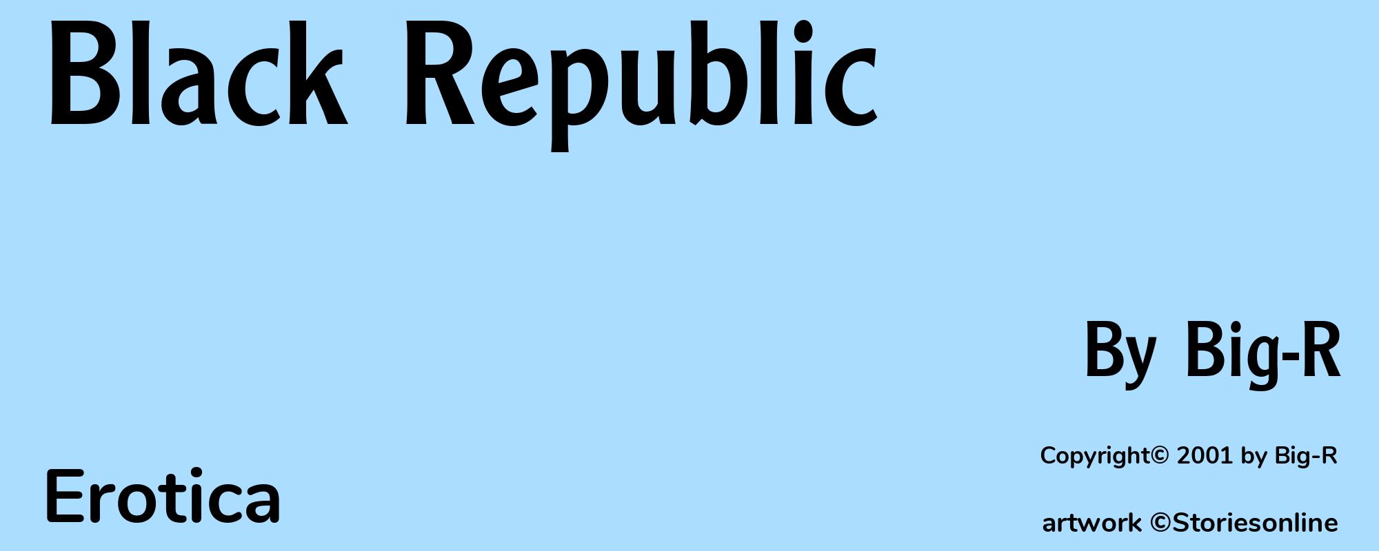 Black Republic - Cover