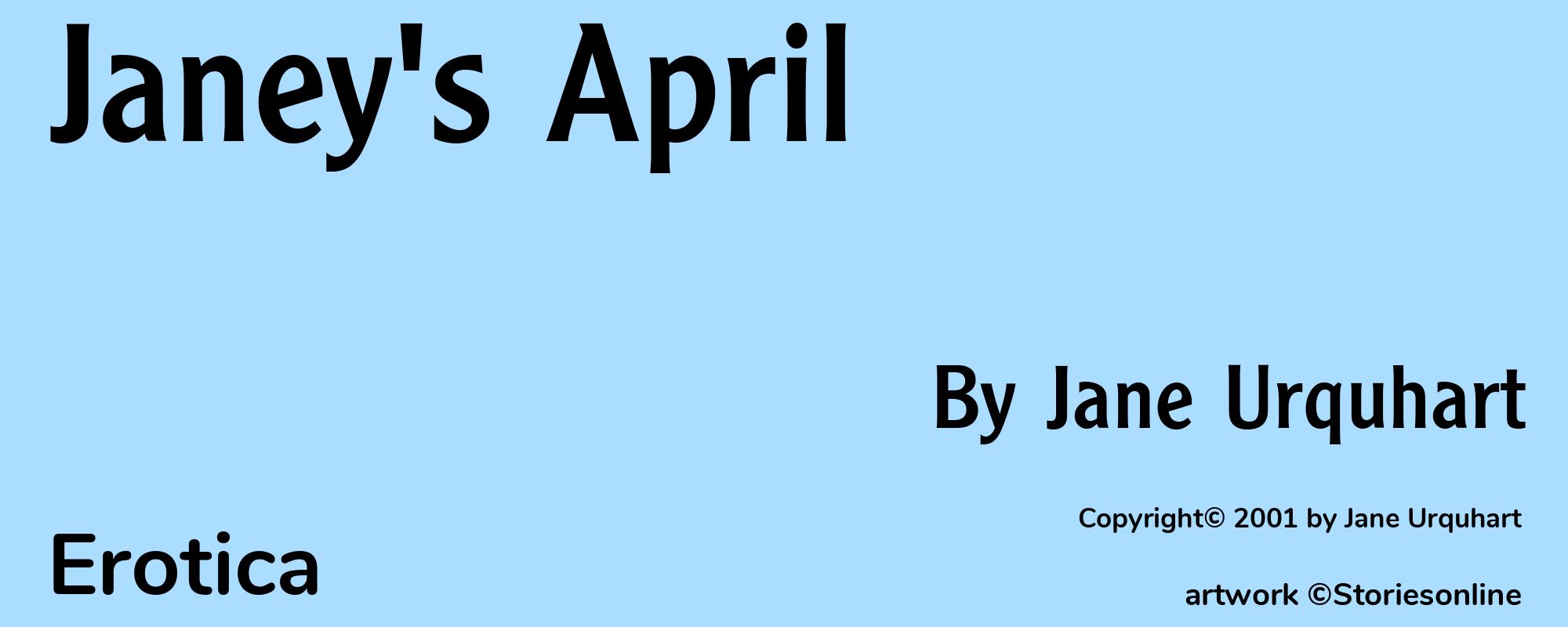 Janey's April - Cover