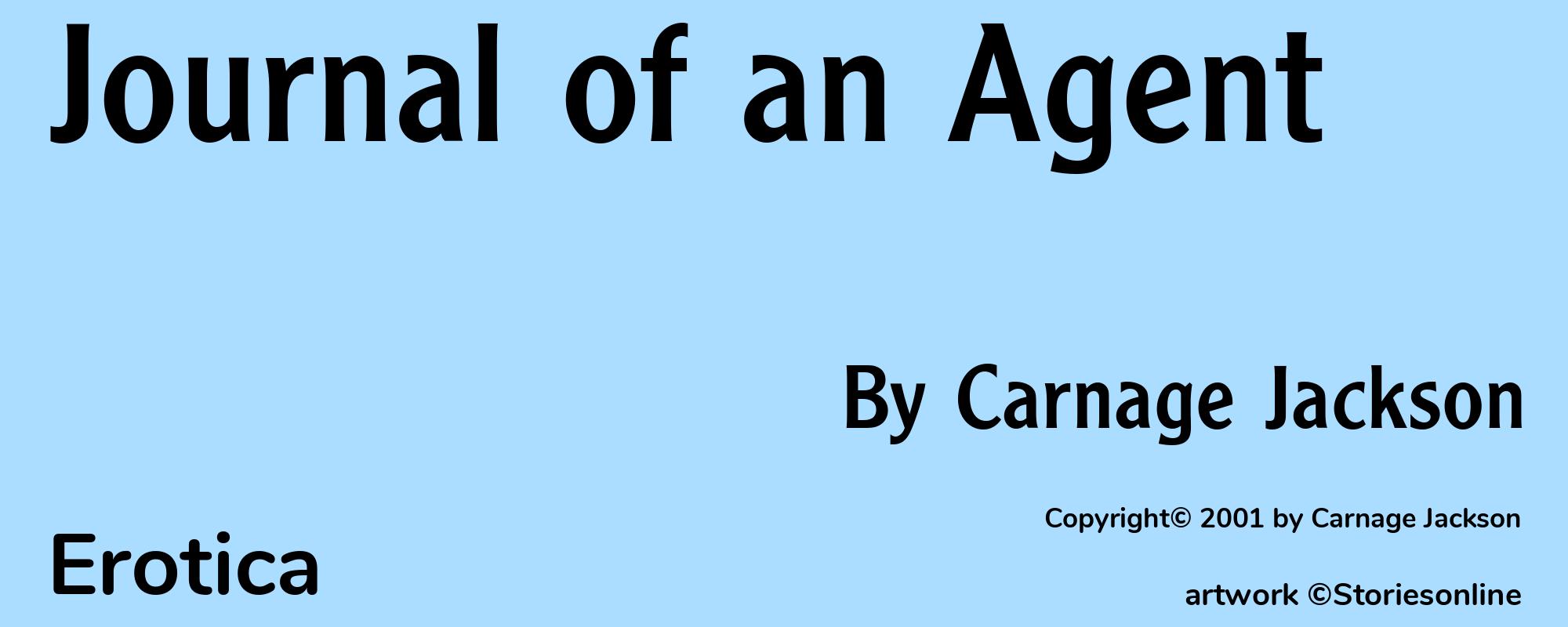Journal of an Agent - Cover