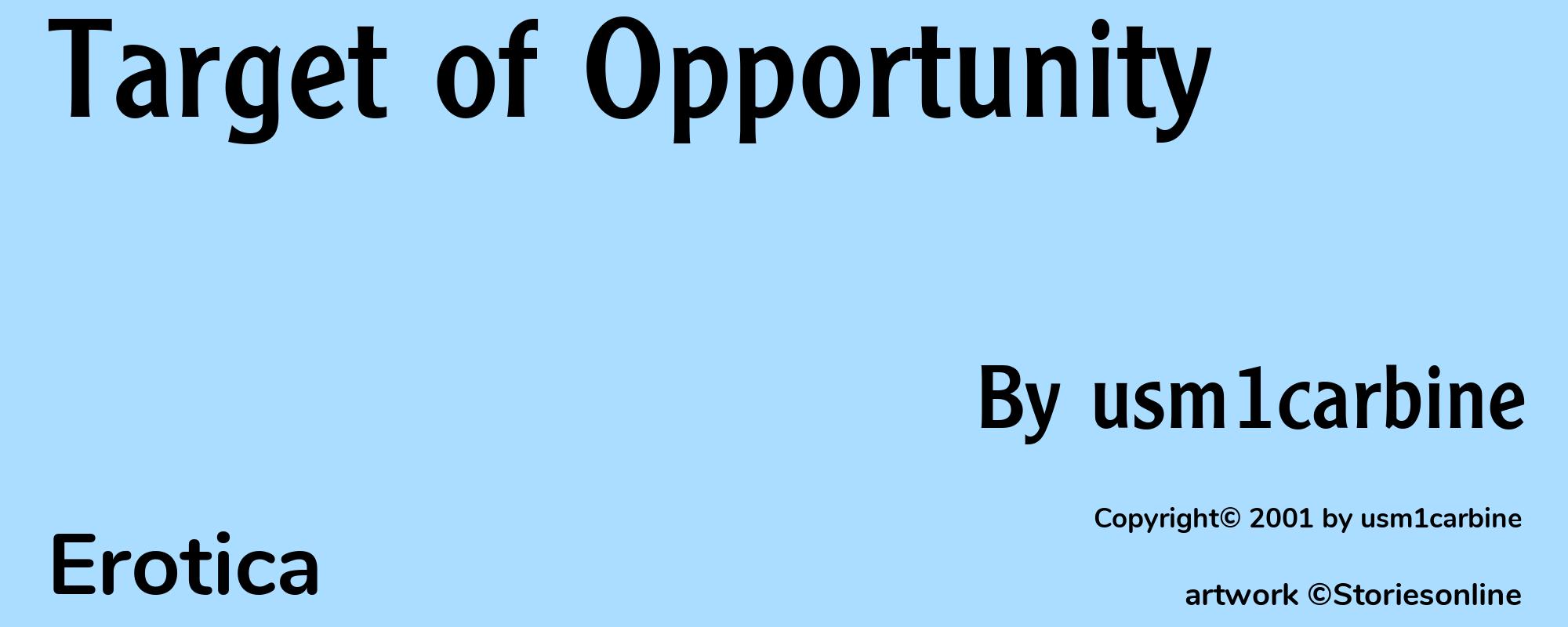 Target of Opportunity - Cover