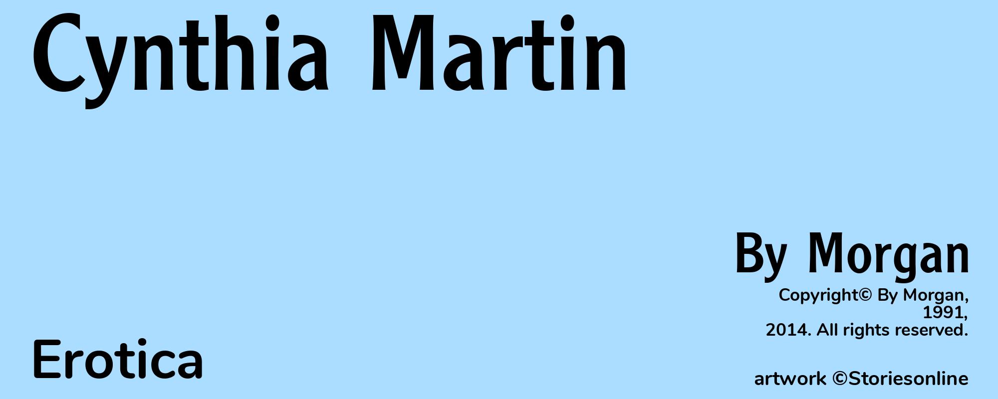 Cynthia Martin - Cover